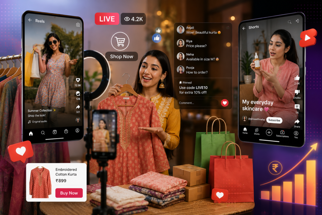Short-Form Video Commerce: How Reels, Shorts & Live Shopping Are Driving Sales
