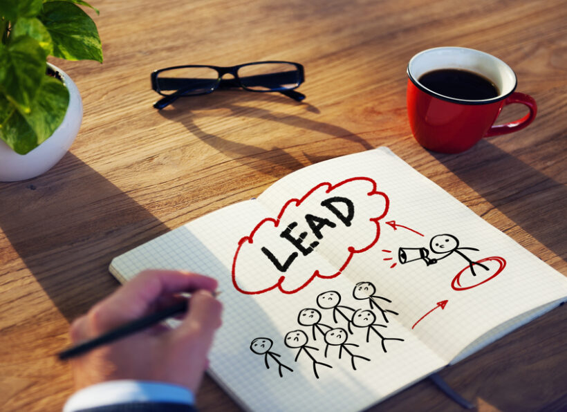 Businessman Brainstorming About Leadership Businessman Brainstorming About Leadership